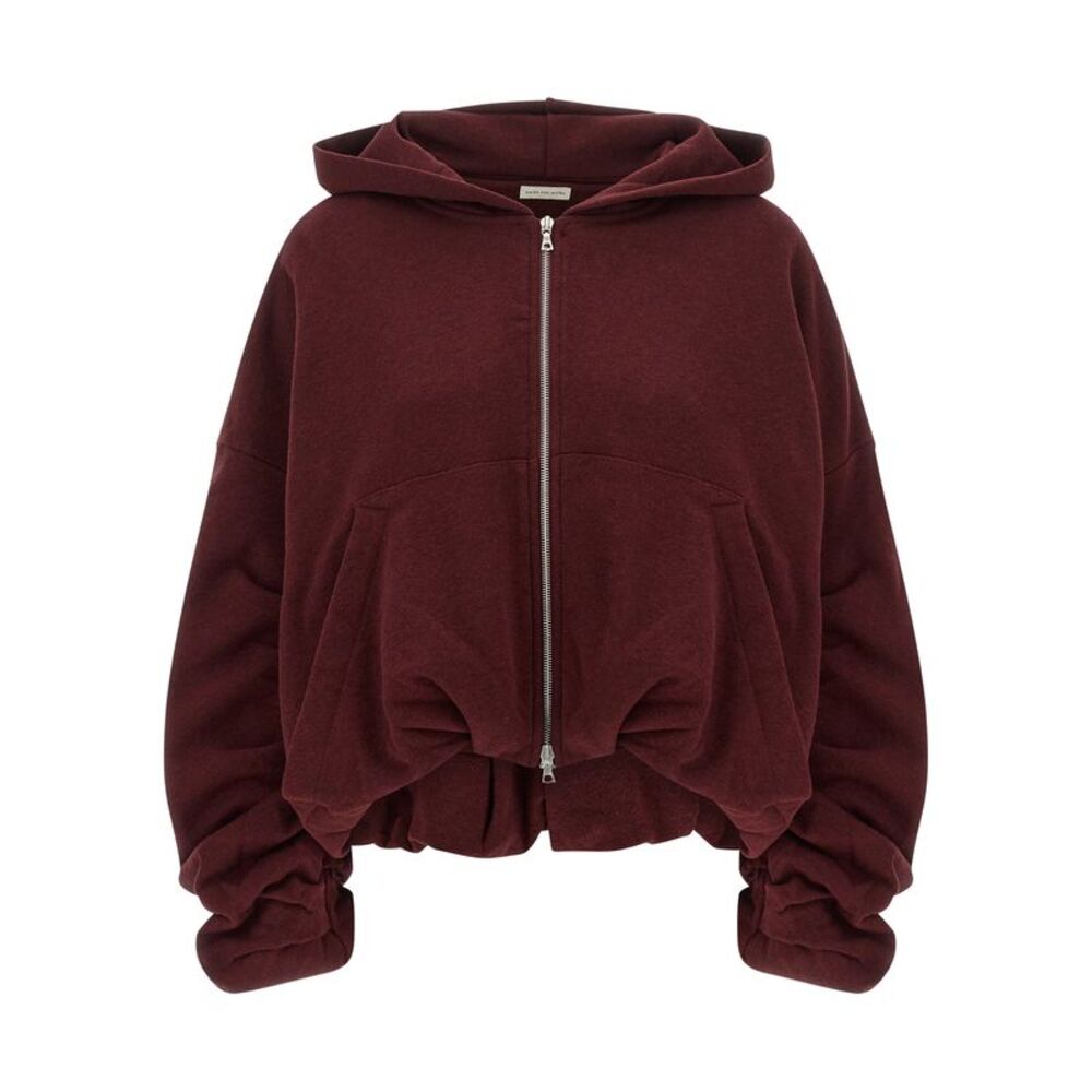 Dries Van Noten Bordeaux Cotton Women's Hoodie